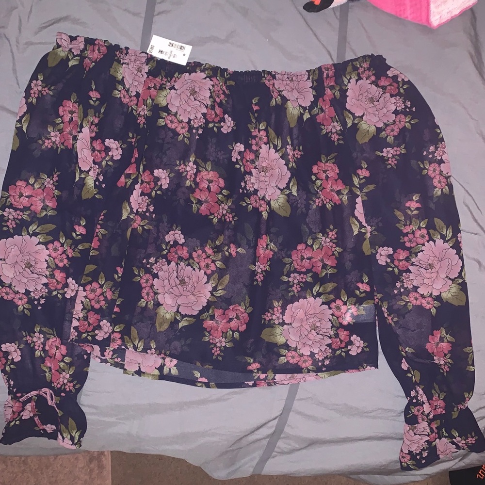 Floral Off The Shoulder Top